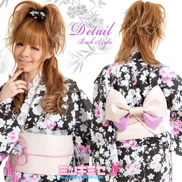 Shibuya Gyaru Blossom Yukata Set